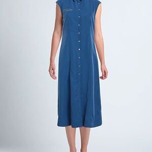 DISMERO Elegant Blue Sleeveless Dress